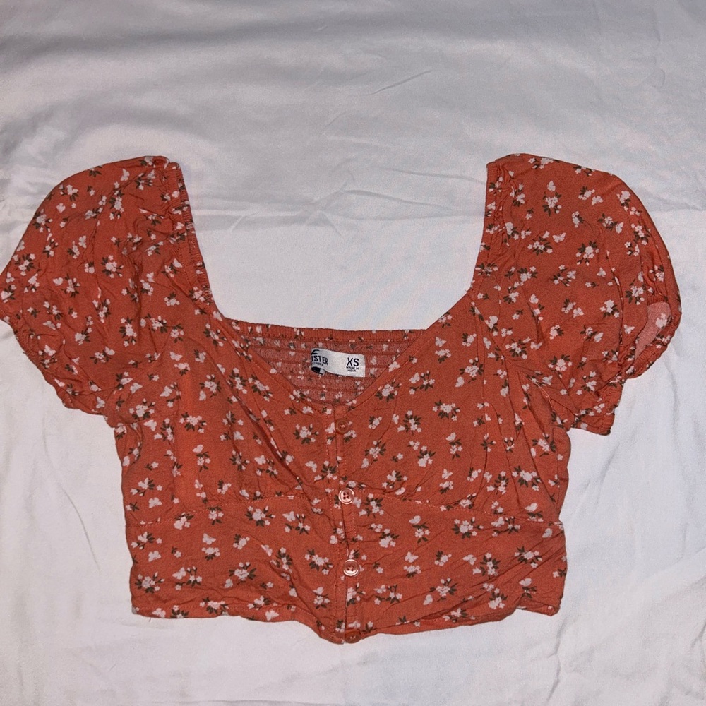 Hollister floral crop top, Size XS